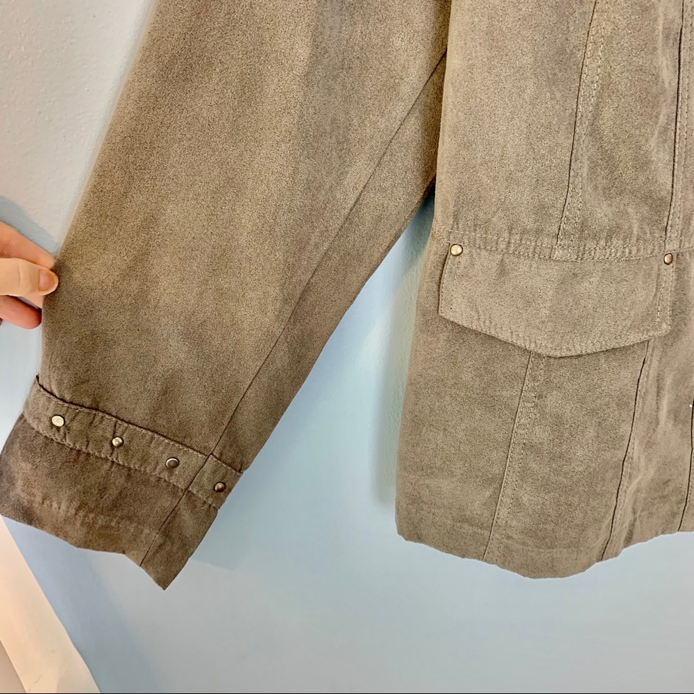 Nice Gray Jacket, Cato, Soft Studded - image 4